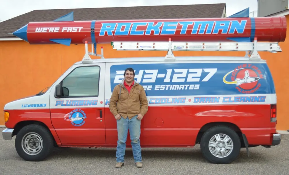 Slide of Rocketman Plumbing