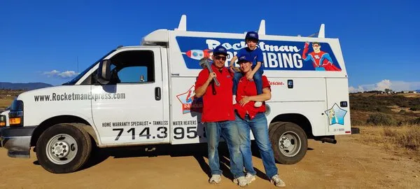 Rocketman Plumbing Logo