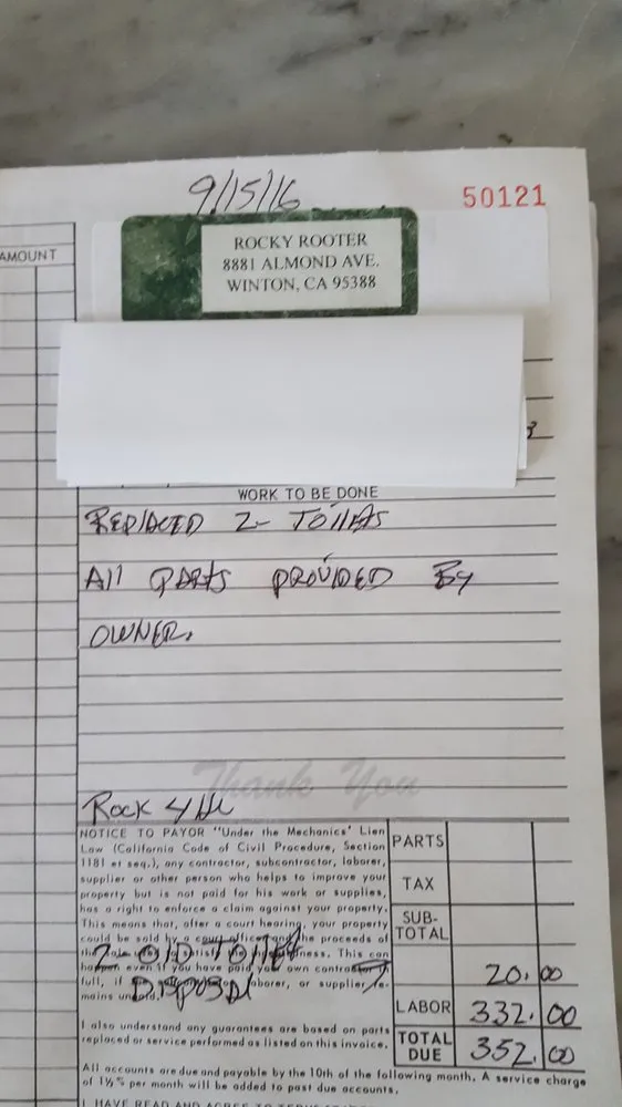 Slide of Rocky Rooter