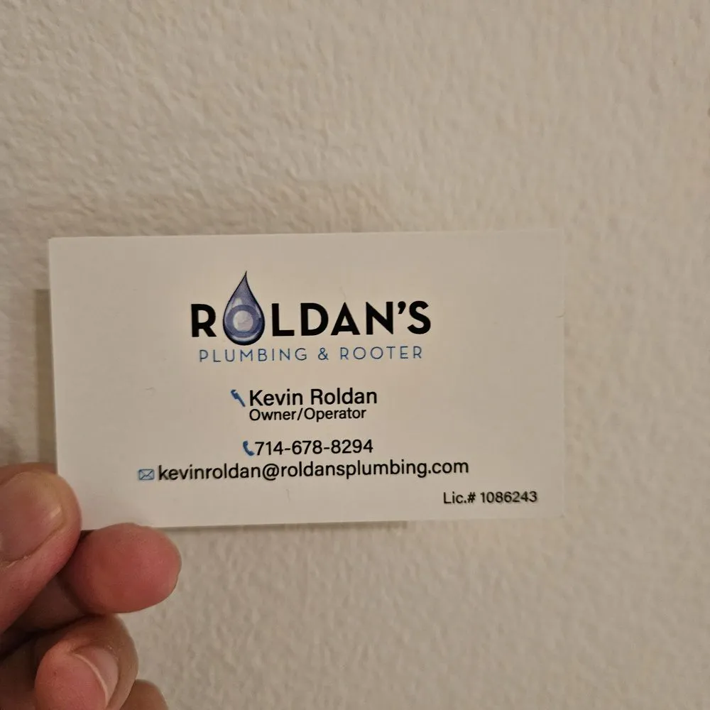 Slide of Roldan’s Plumbing & Rooter