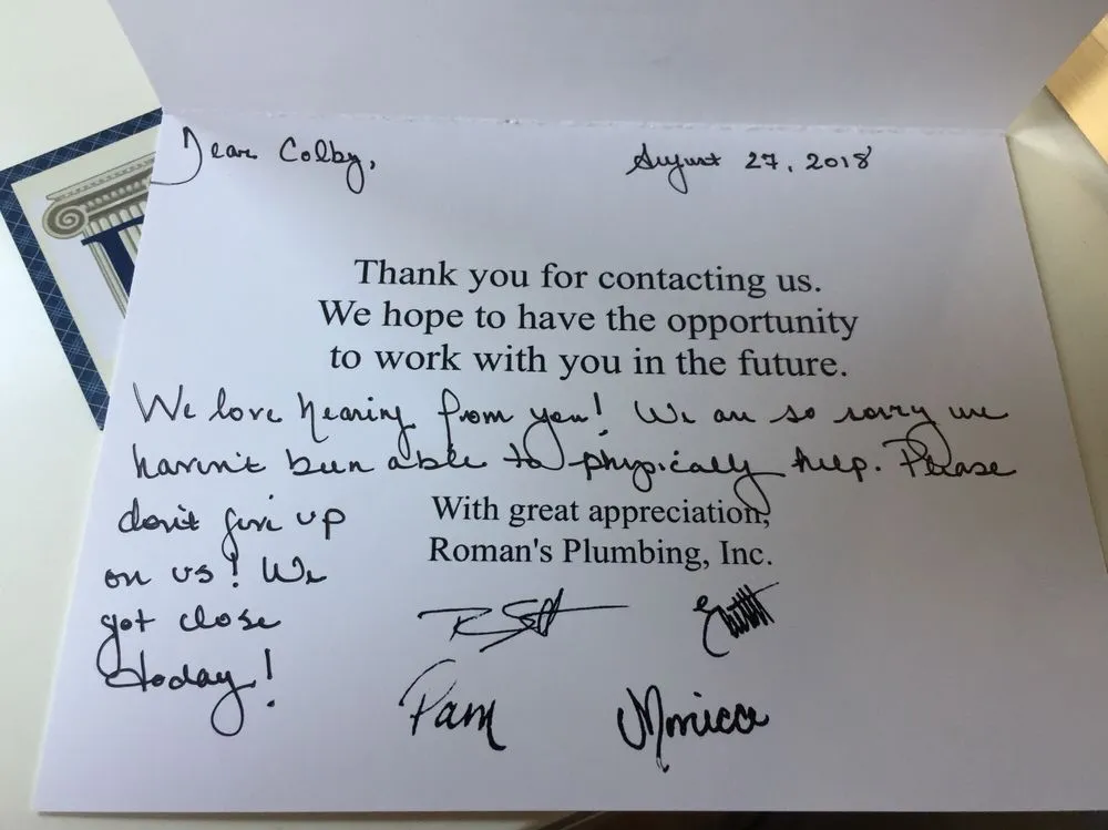 Slide of Romans Plumbing