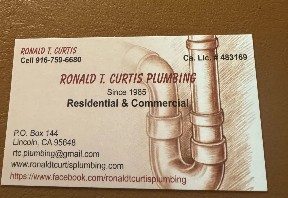 Slide of Ronald T Curtis Plumbing