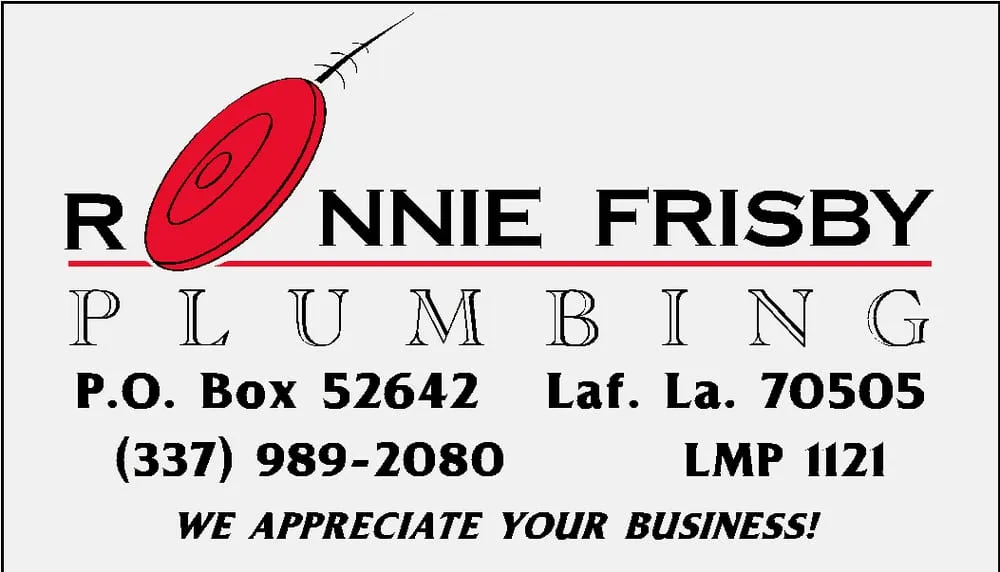 Slide of Ronnie Frisby's Plumbing