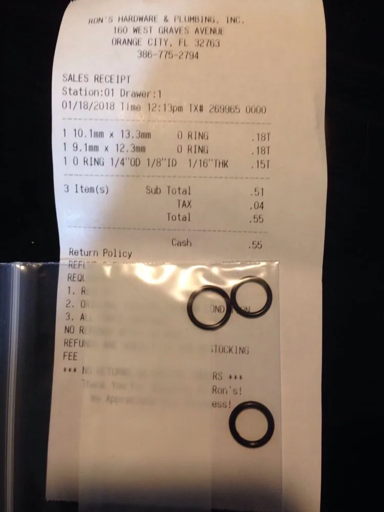 Slide of Ron's Hardware & Plumbing