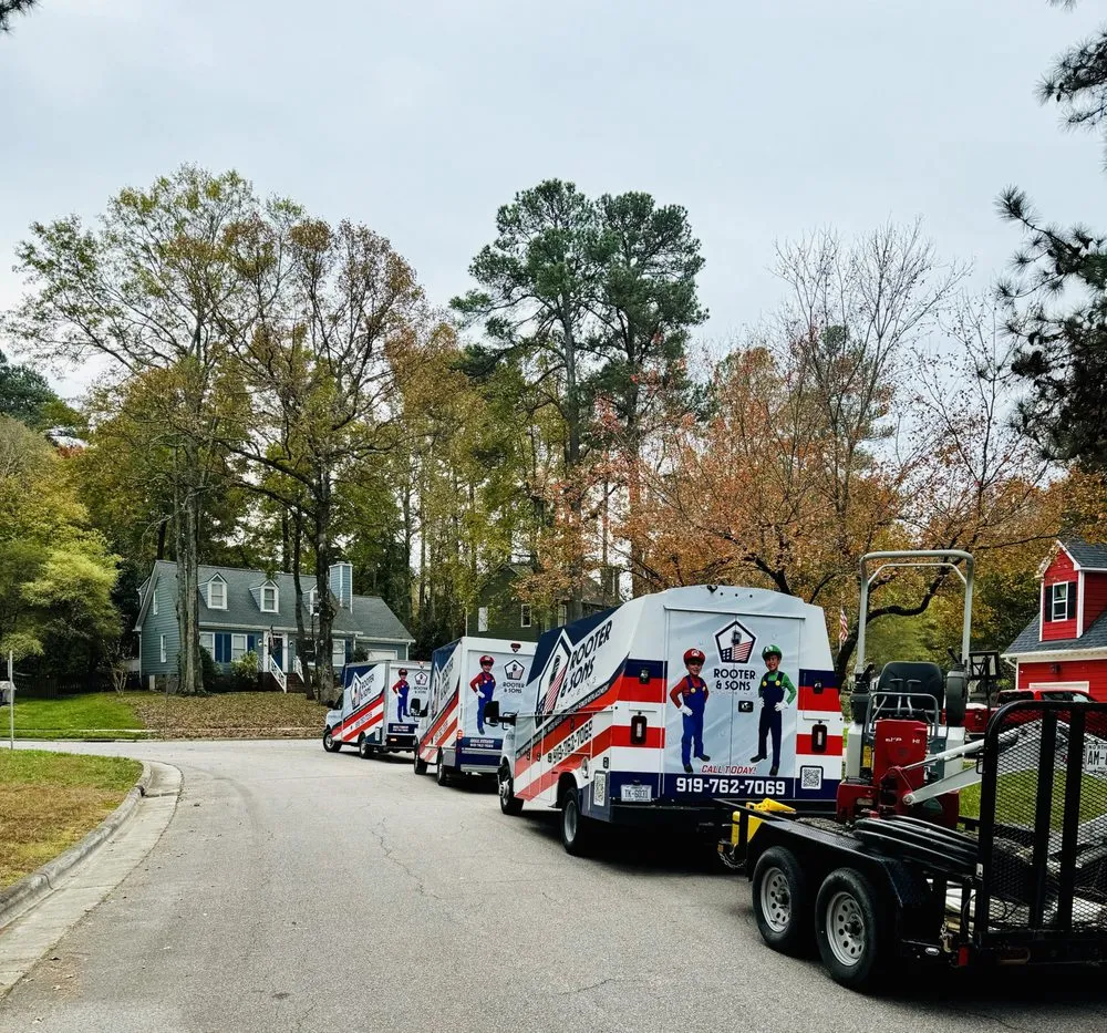 Reliable drain cleaning in Fuquay-Varina, NC by Rooter & Sons Plumbing