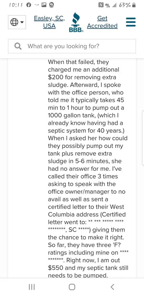 Slide of Rooter Express SC