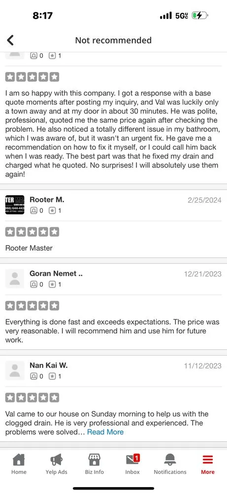 Slide of Rooter Master