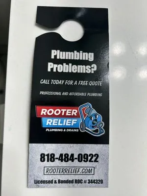 Rooter Relief plumbing & Drains Logo