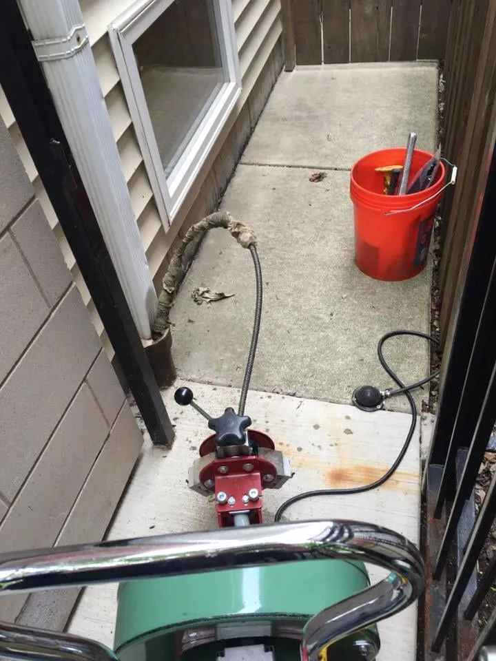 Slide of Rooter Sewer Drain Man