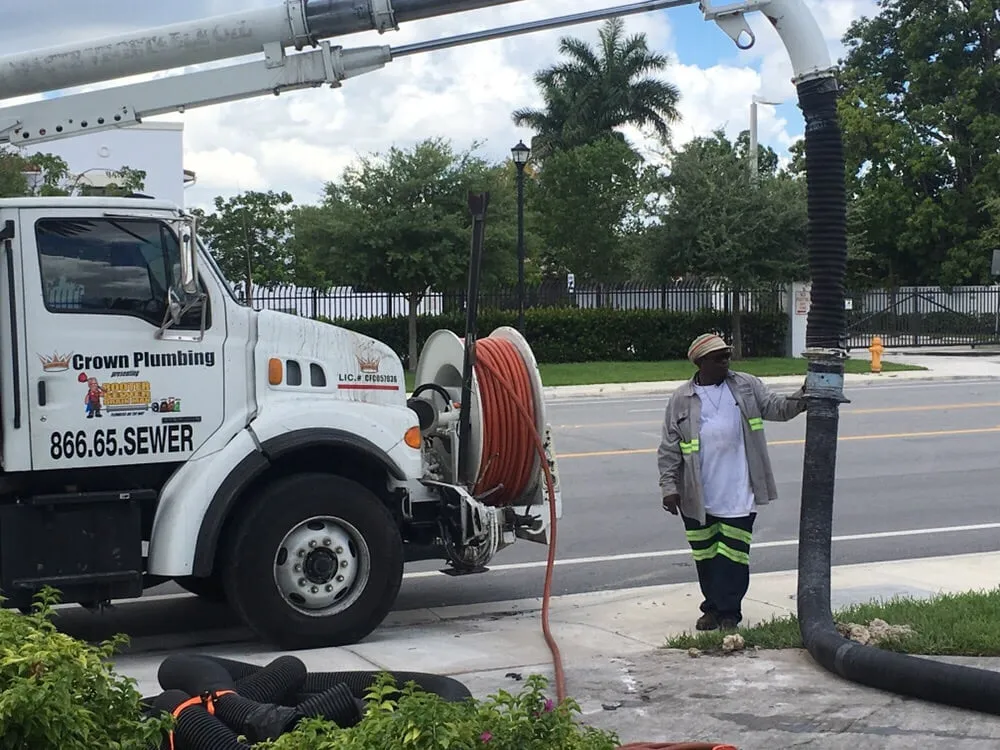 Slide of Rooter Sewer Drain Man