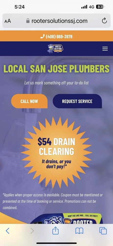 Slide of Rooter Solutions