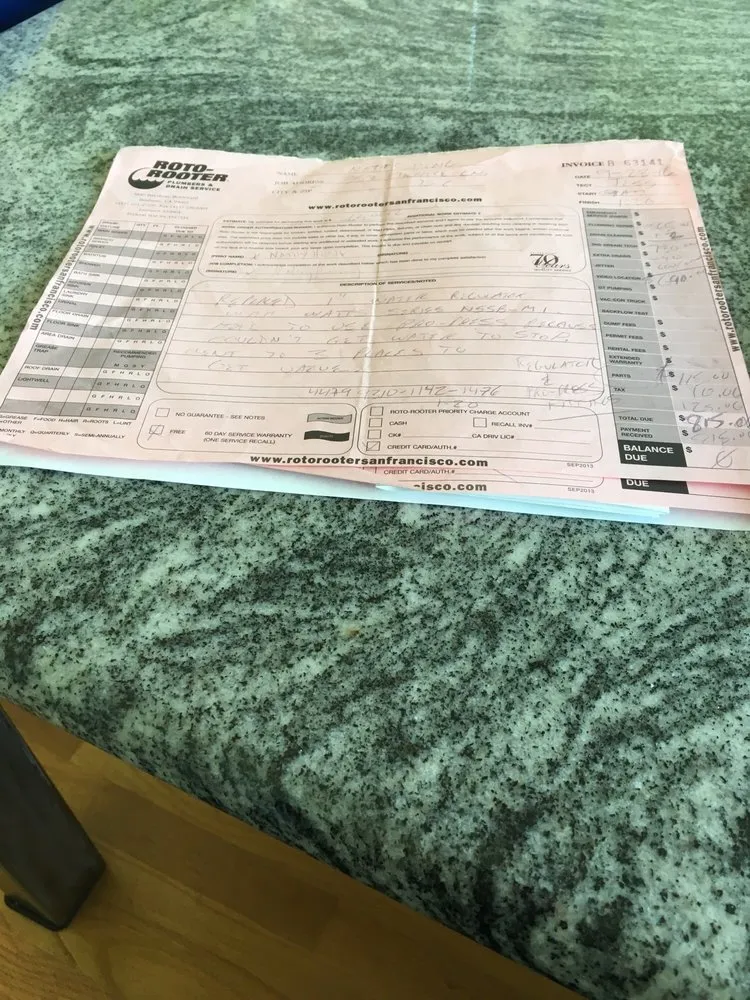 Slide of Roto-Rooter