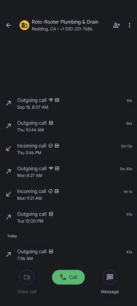 Slide of Roto-Rooter Plumbers