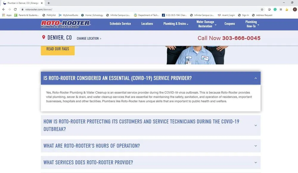 Reliable drain cleaning in Aurora, CO by Roto-Rooter Plumbing & Water Cleanup