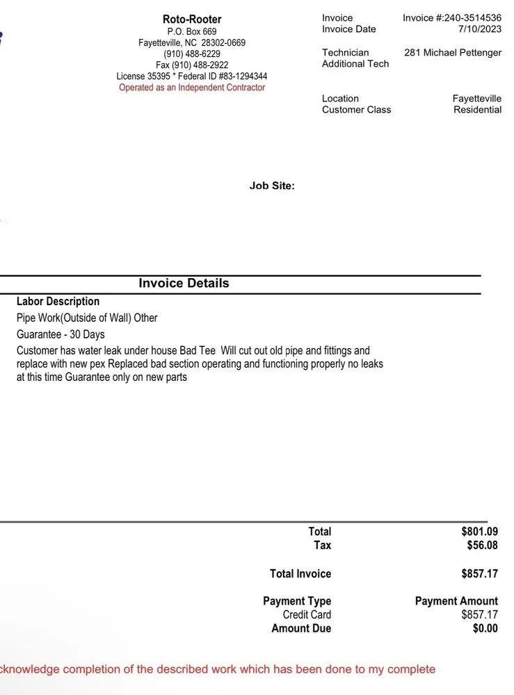 Emergency water heater service service in Fayetteville, NC - Roto-Rooter Plumbing & Water Cleanup