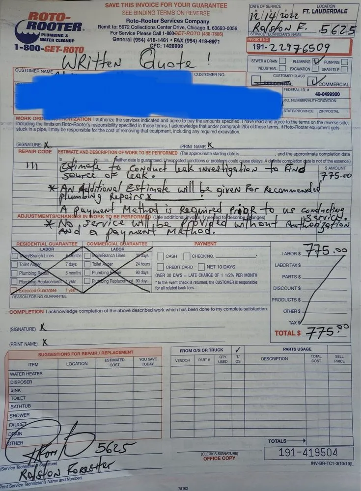 Quality pipe repair experts serving Pembroke Pines, FL - Roto-Rooter Plumbing & Water Cleanup