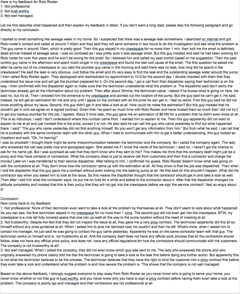 Slide of Roto-Rooter Plumbing & Water Cleanup