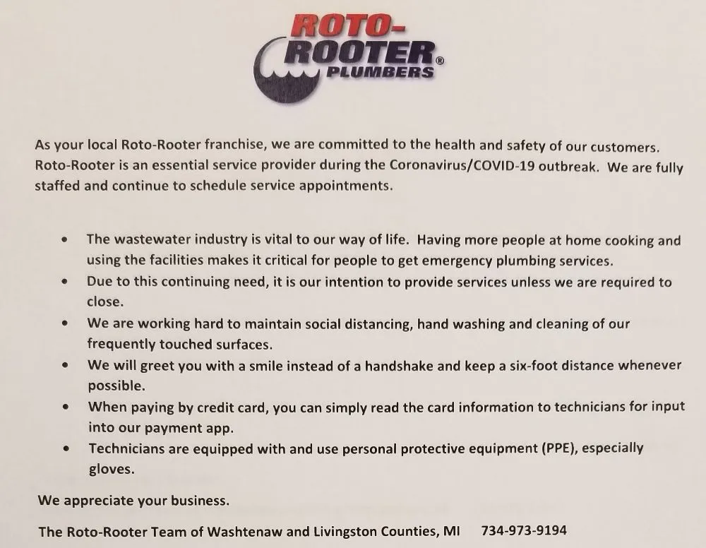 Slide of Roto-Rooter