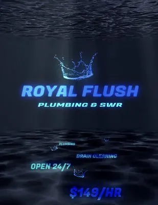 Royal Flush Plumbing and Sewer Logo