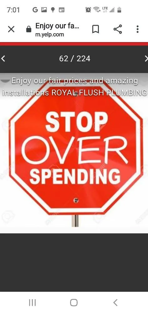 Slide of Royal Flush Plumbing