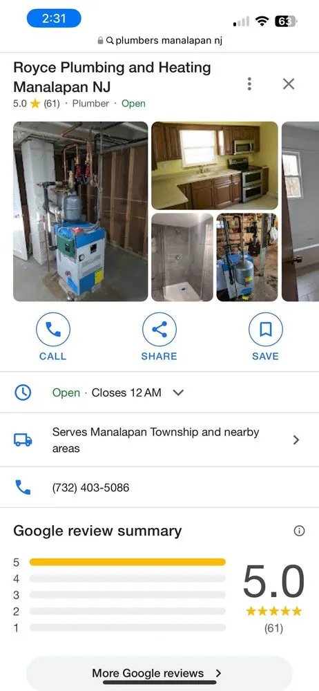 Slide of Royce Plumbing & Heating