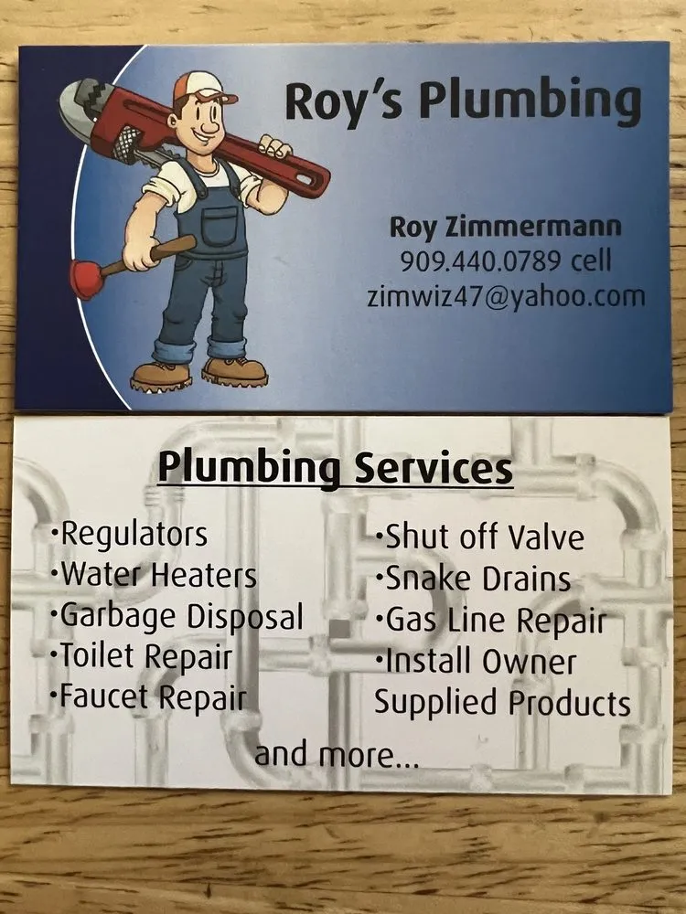 Slide of Roy’s Plumbing