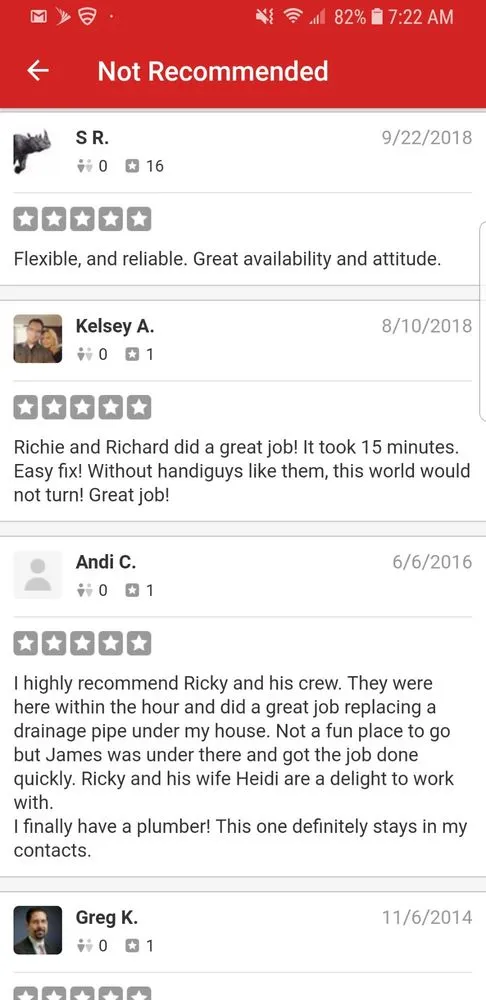 Slide of R.P.F. Plumbing