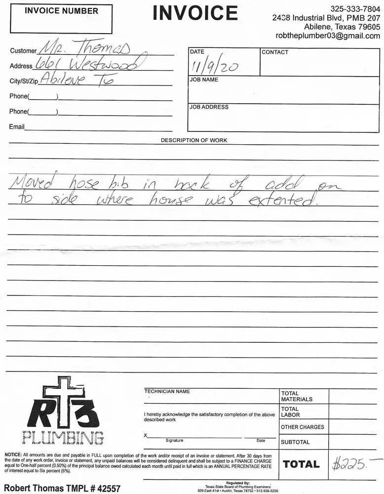 Slide of RT3 Plumbing