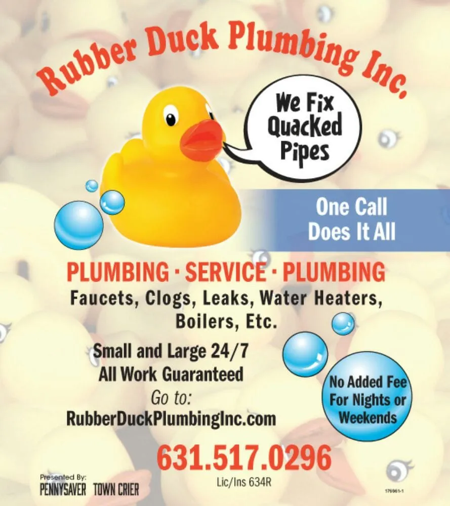 Slide of Rubber Duck Plumbing