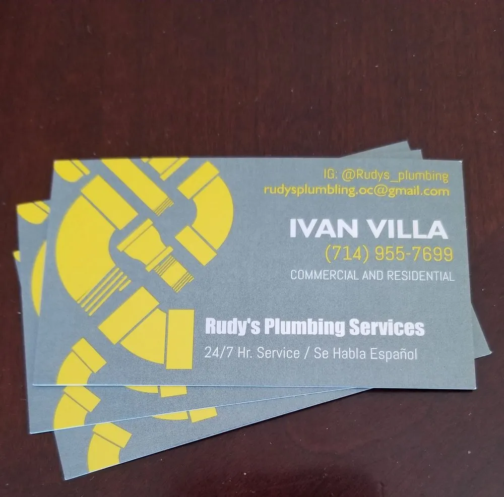 Slide of Rudy's Plumbing Services