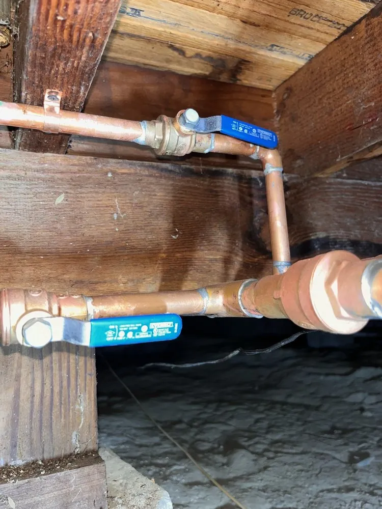 Slide of Running Plumbing