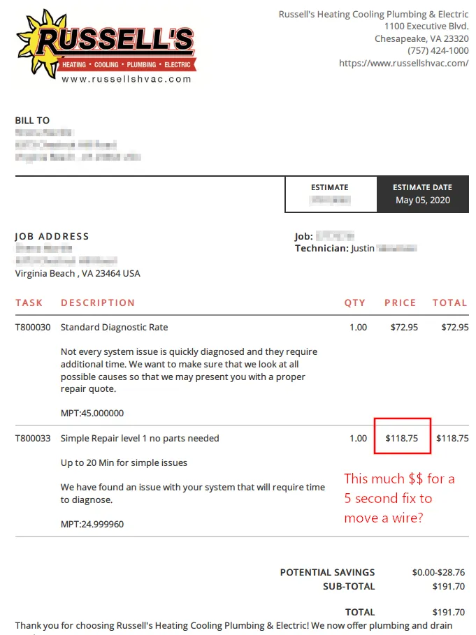 Reliable water heater service in Chesapeake, VA by Russell's American Mechanical