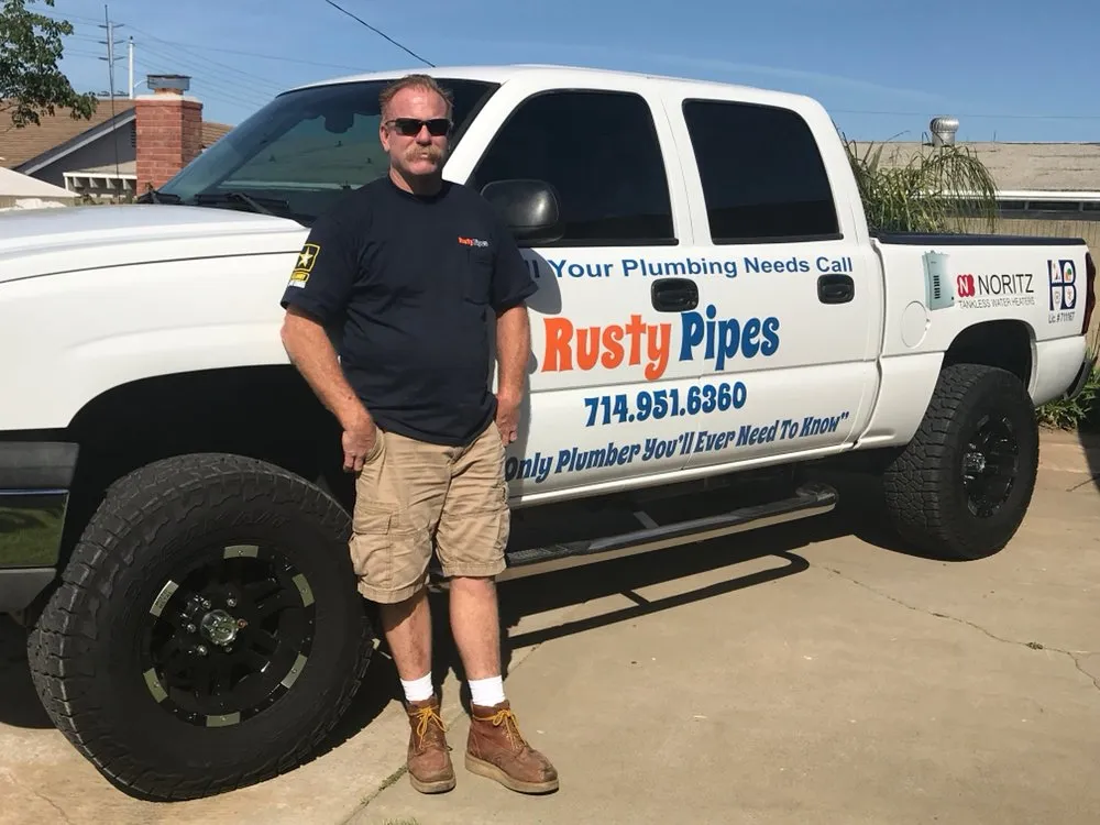 Slide of Rusty Pipes Plumbing