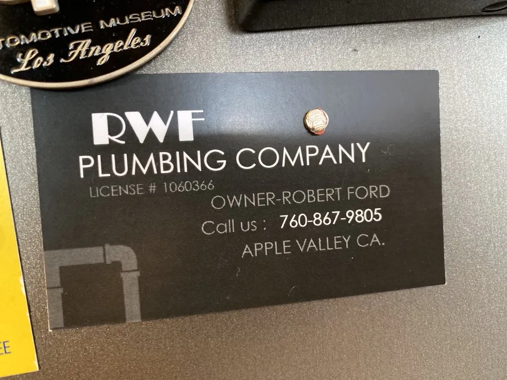 Slide of RWF Plumbing Company