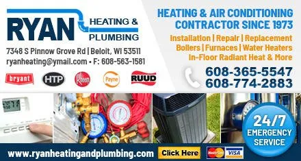 Slide of Ryan Heating & Plumbing