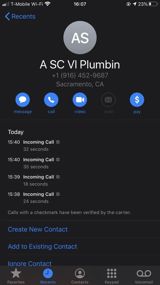 Slide of Sac Val Plumbing