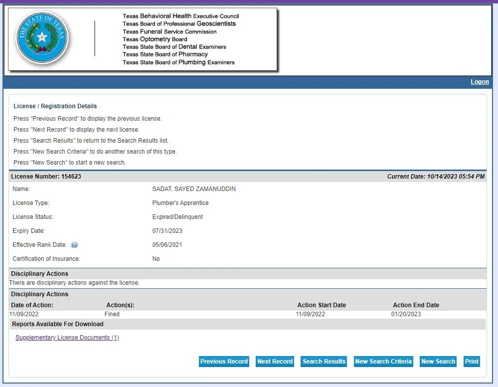 Slide of Sadat Plumbing Service