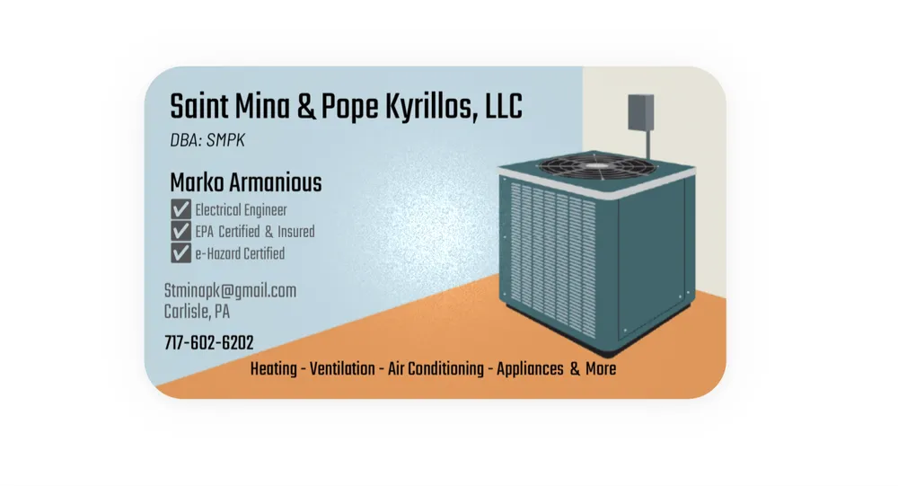 Slide of Saint Mina And Pope Kyrillos