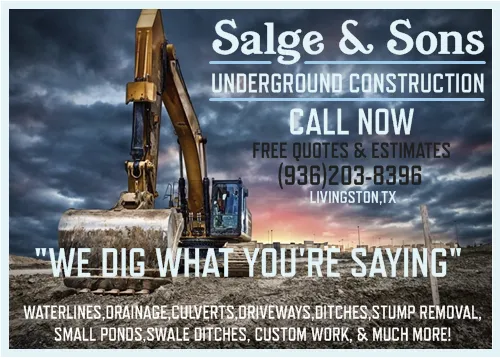 Slide of Salge and Sons Underground Construction
