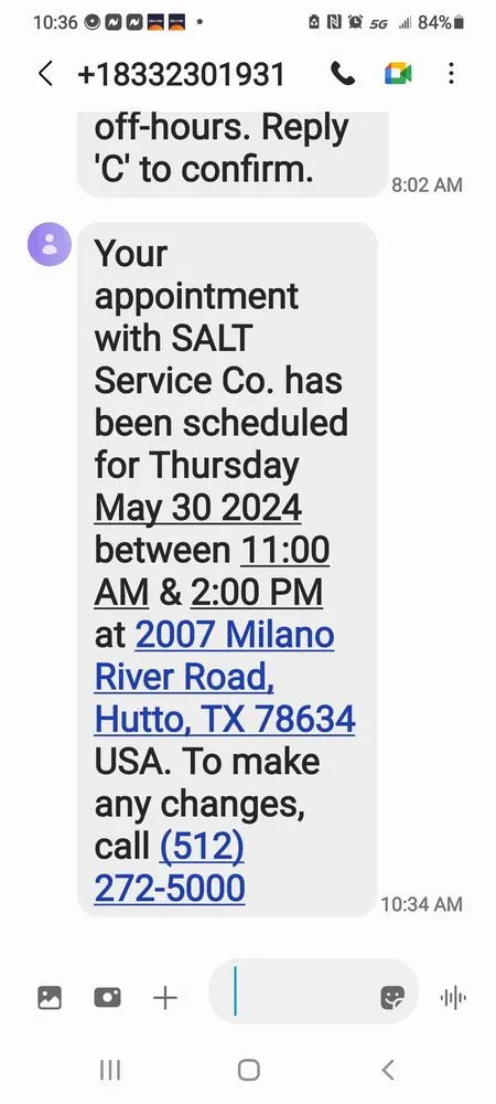 Slide of SALT Plumbing Air & Electric