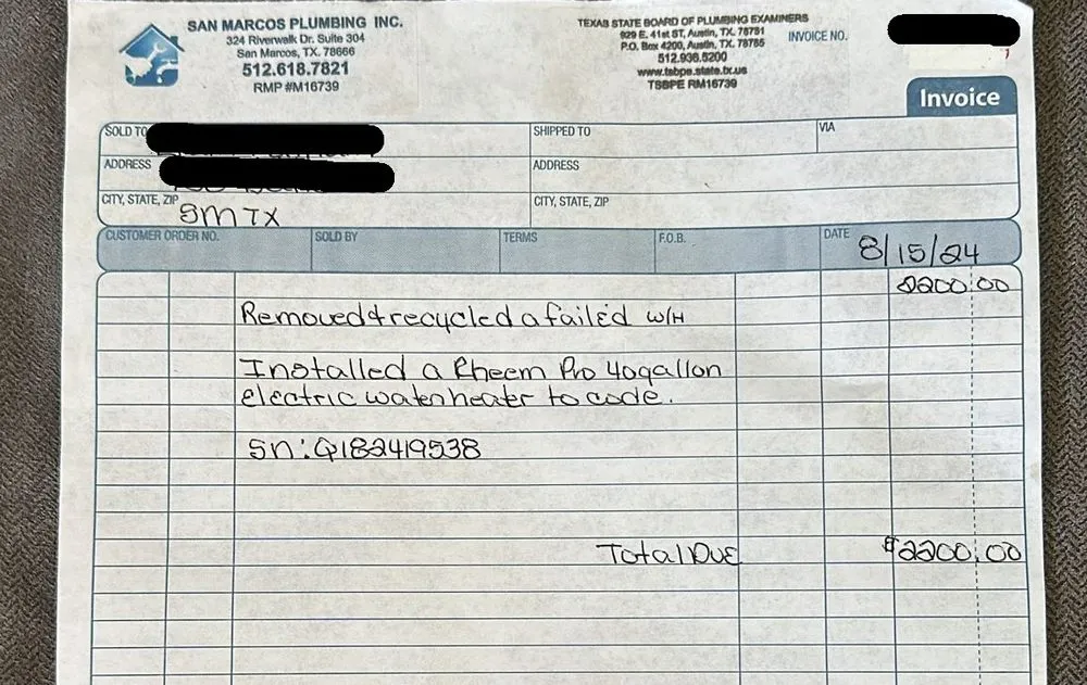 Slide of San Marcos Plumbing