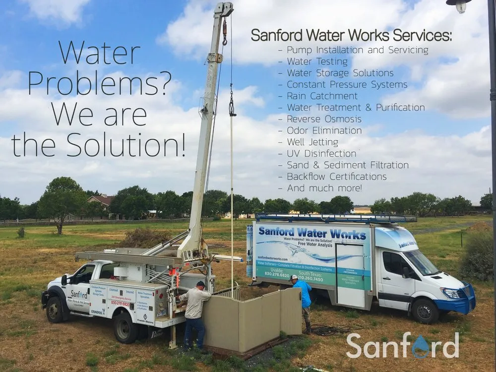 Top-rated drain cleaning service in Uvalde, TX - Sanford Water Works