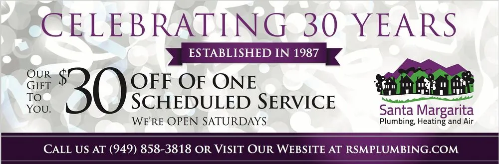 Slide of Santa Margarita Plumbing Heating & Air