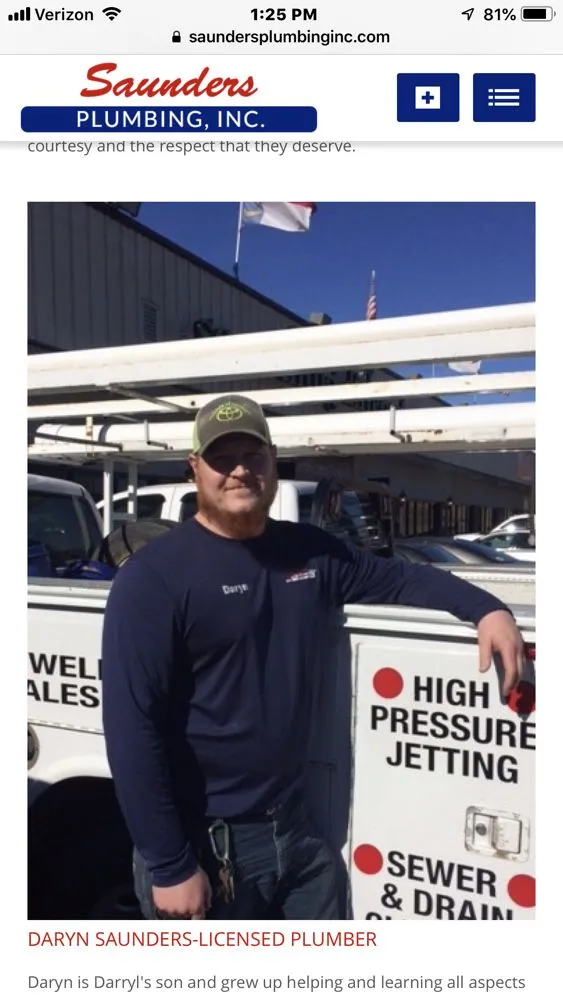 Slide of Saunders Plumbing