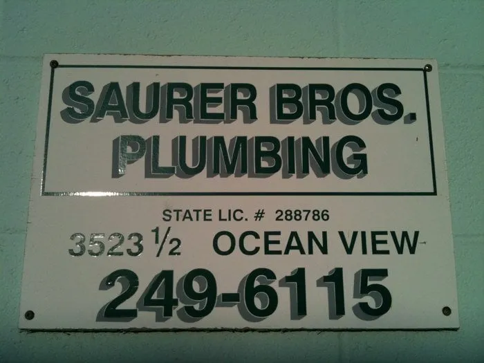 Slide of Saurer Bros Plumbing