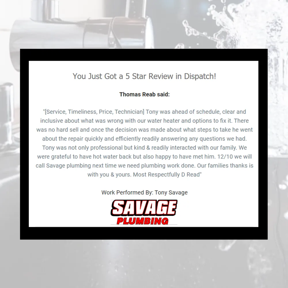 Slide of Savage Plumbing