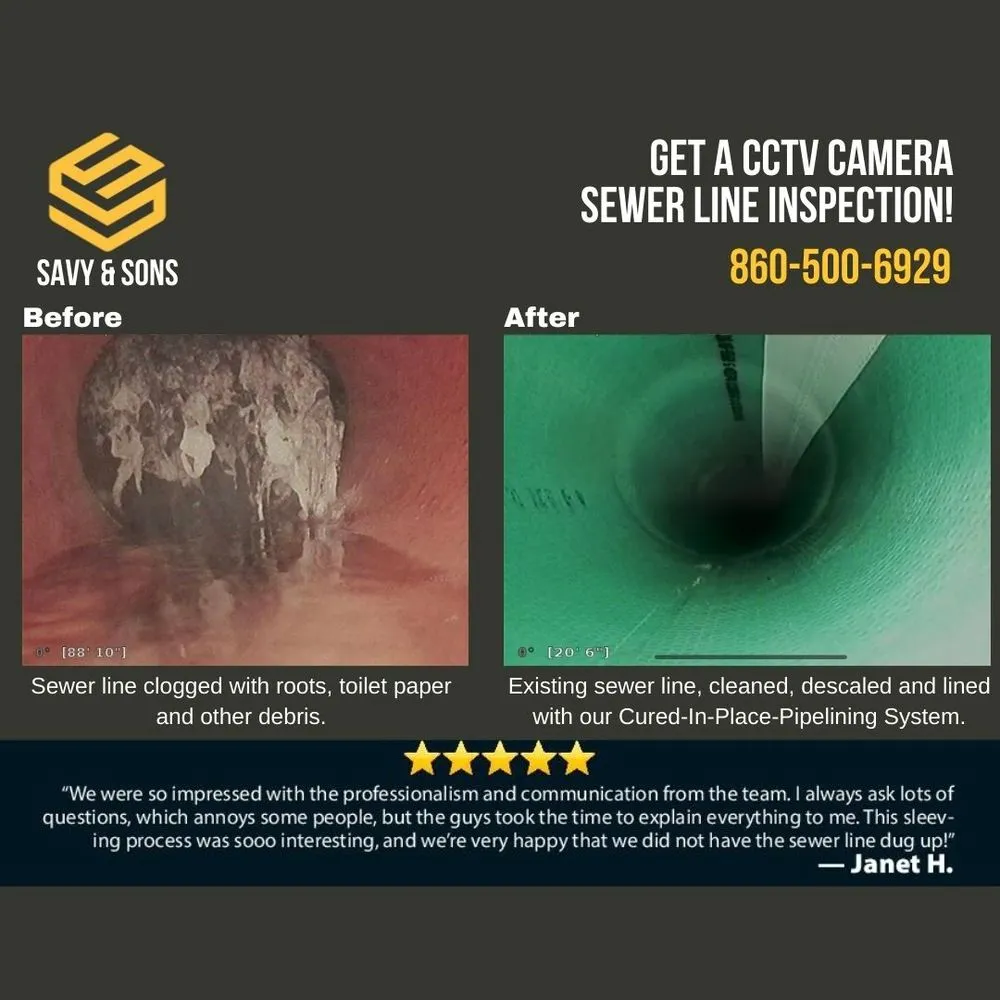 Reliable drain cleaning for homes in Amston, CT by Savy & Sons