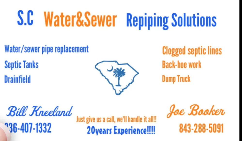 Slide of S.C Water & Sewer Repiping Solutions