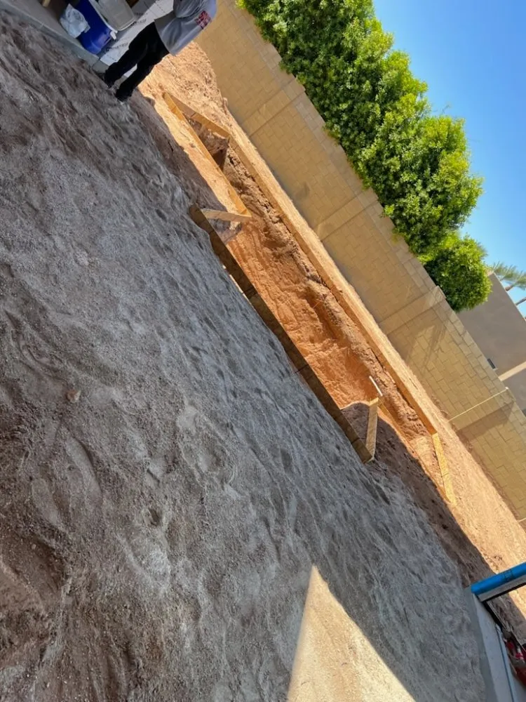 Slide of SCH Excavation Pool and Plumbing