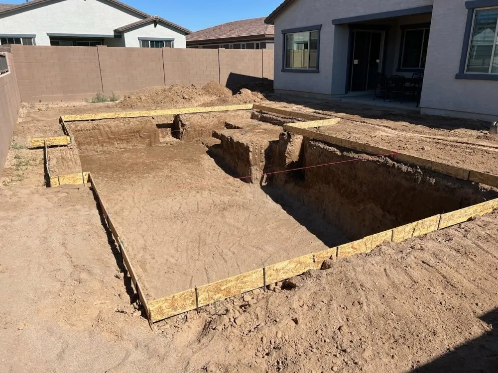 Slide of SCH Excavation Pool and Plumbing